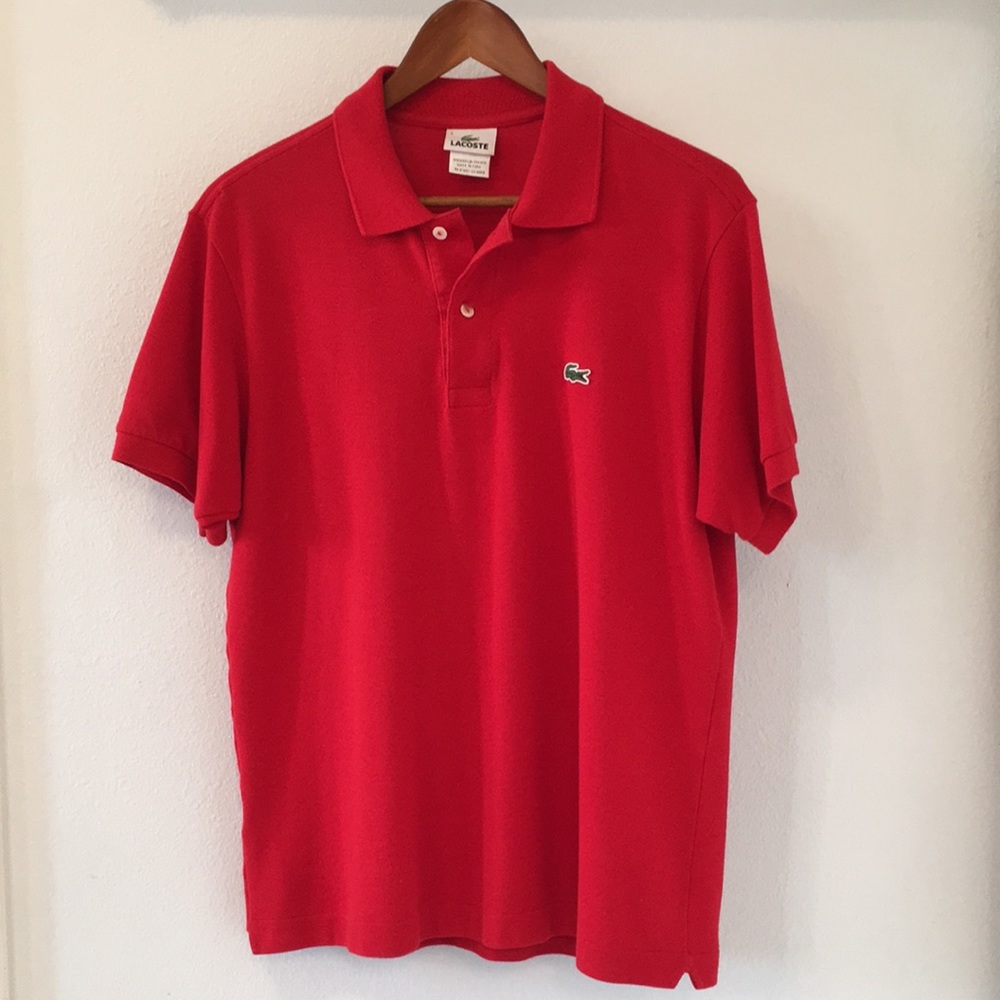 Lacoste Red Polo Size 4